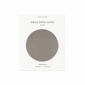 Transparent Circle Sticky Notes | Au Lait basic new