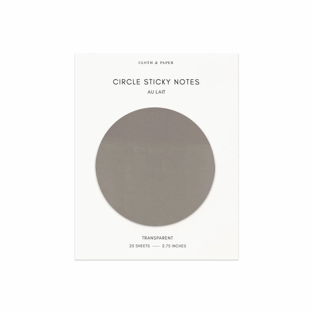 Transparent Circle Sticky Notes | Au Lait basic new