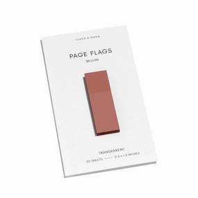 foldable handy Transparent Page Flags Bellini
