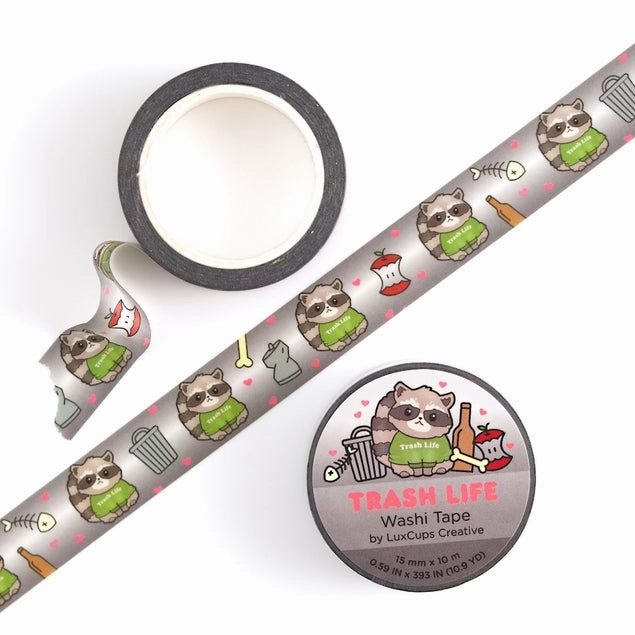 strong Trash Life Washi Tape
