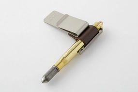 Traveler'S Company Accessories- Leather Pen Holder In Brown manual