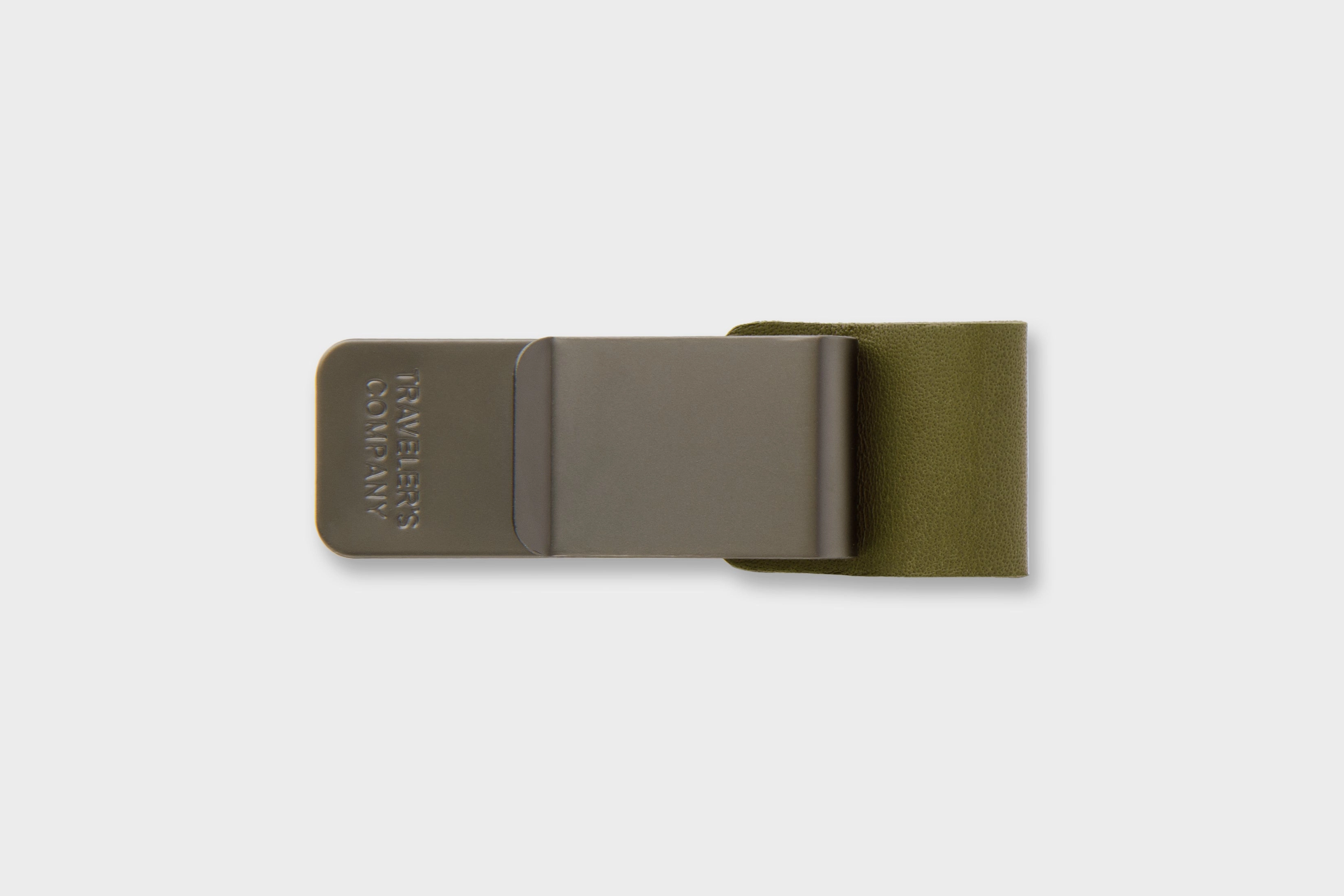 Traveler'S Company Accessories- Leather Pen Holder In Olive versatile lightweight