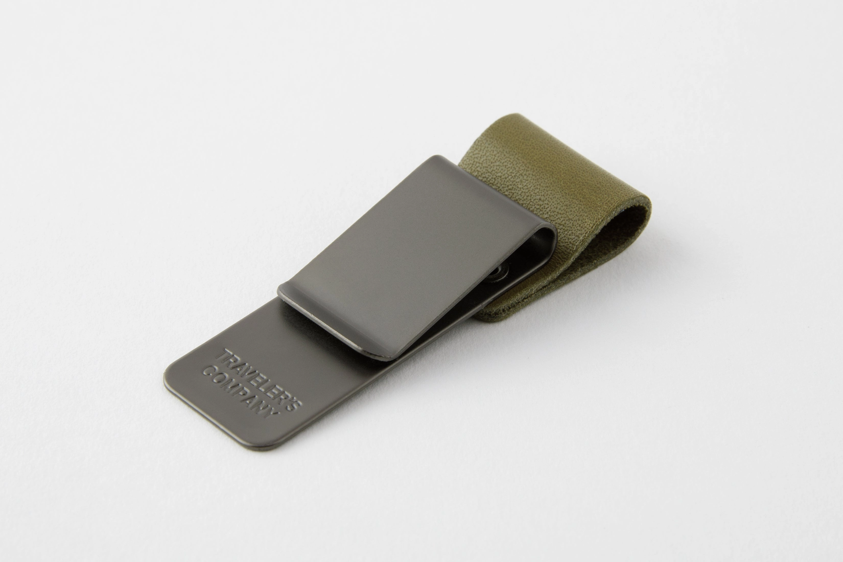 Traveler'S Company Accessories- Leather Pen Holder In Olive loose plastic
