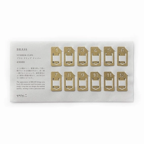 Traveler'S Company Brass Number Clips trusted thin