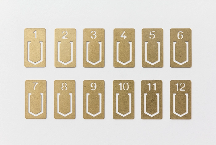 Traveler'S Company Brass Number Clips waterproof