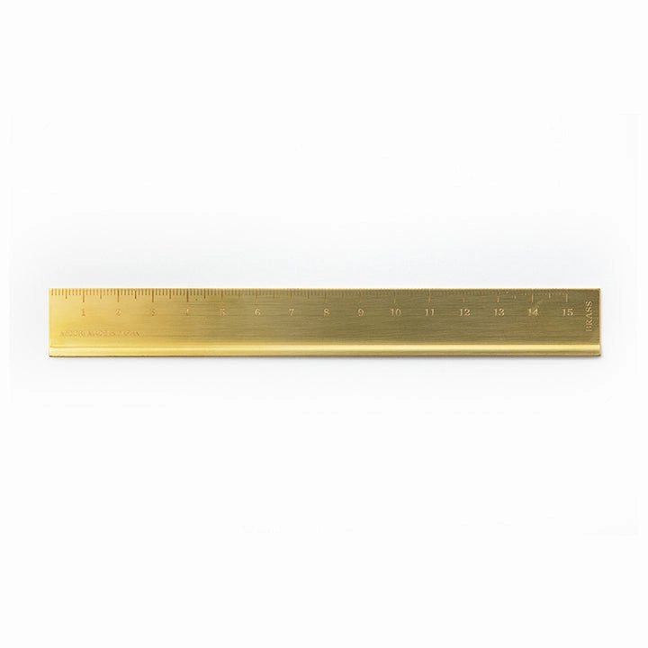 compact Traveler'S Company Brass Ruler