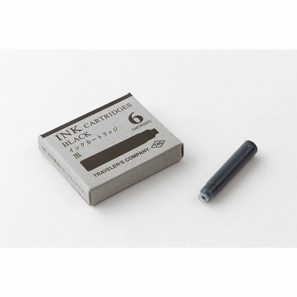resin Traveler'S Company Fountain / Rollerball Pen Ink Cartridges (Black)