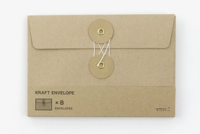 wide Traveler'S Company Medium String Tie Kraft Envelope