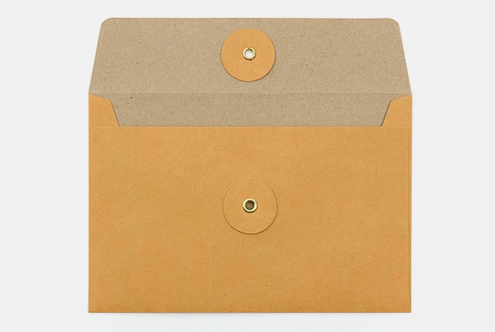 biodegradable Traveler'S Company Medium String Tie Kraft Envelope- Orange