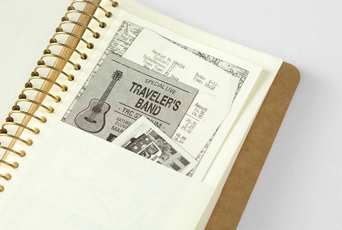 Traveler'S Company Paper Pocket Spiral Ring Notebook- Vertical A6 Slim multipurpose bulk