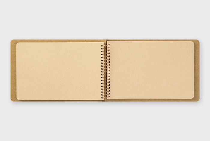 premium Traveler'S Company Spiral Ring Notebook- Blank Kraft Paper- Horizontal B6