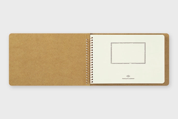 valuable Traveler'S Company Spiral Ring Notebook- Blank Kraft Paper- Horizontal B6