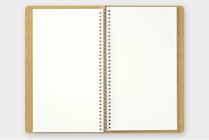 warm pastel Traveler'S Company Spiral Ring Notebook- Watercolor Paper- Vertical A5 Slim