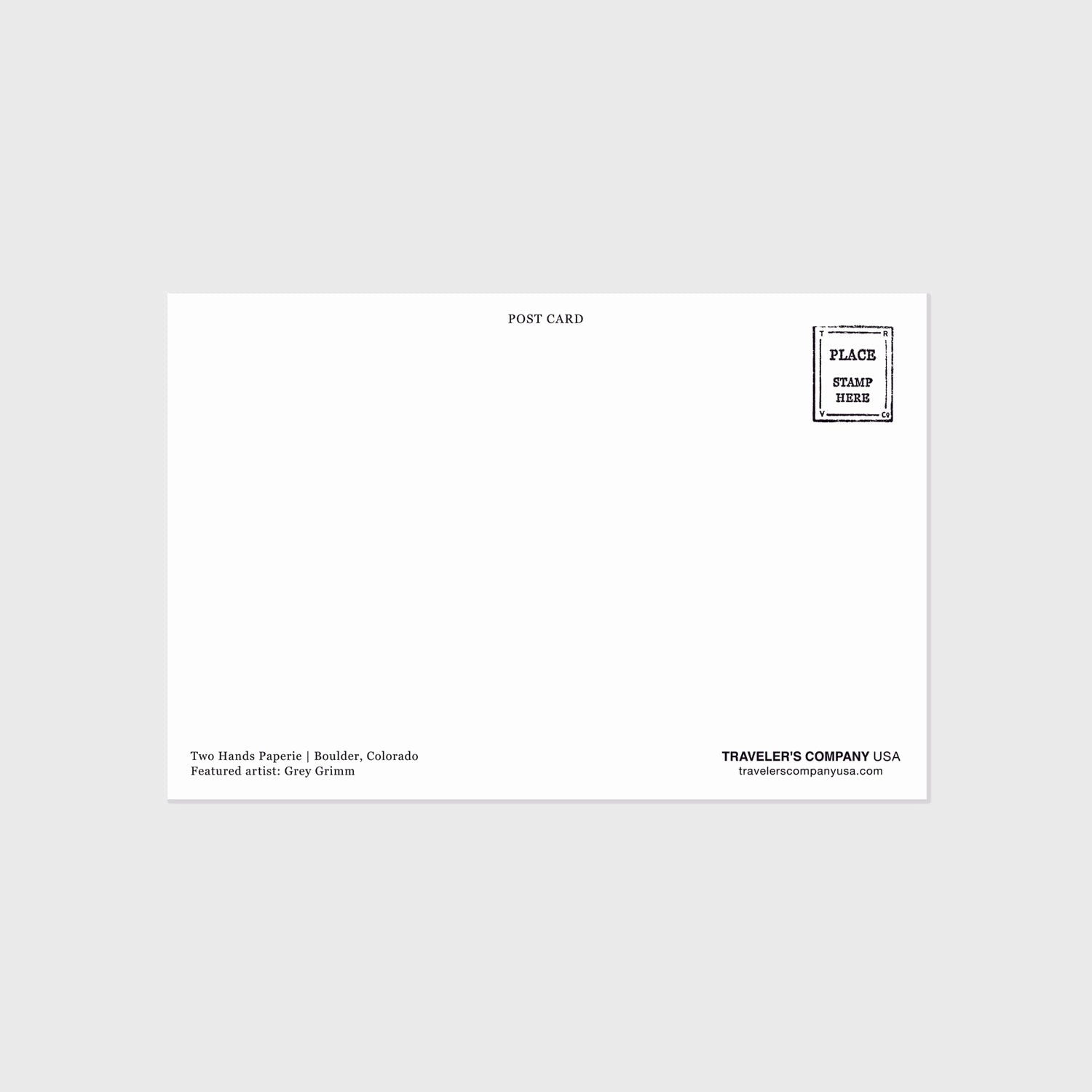 Traveler'S Factory Partner Shop Custom Two Hands Paperie Postcard trusted
