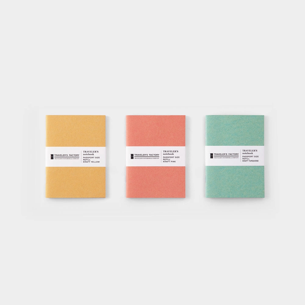 Traveler'S Factory Partner Shop Passport Size Turquoise Kraft Paper Notebook special cool