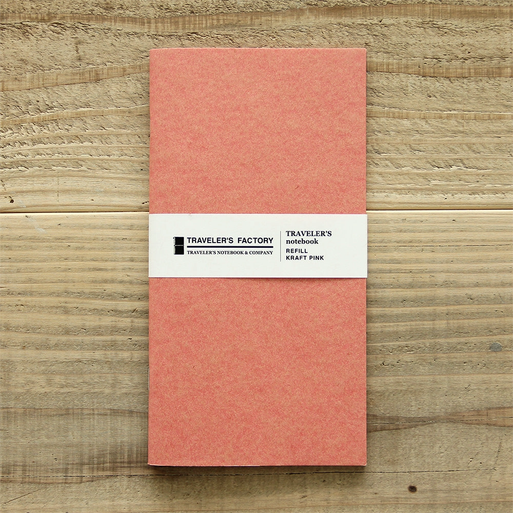 Traveler'S Factory Partner Shop Regular Size Pink Kraft Paper Notebook shockproof