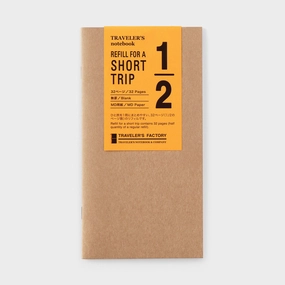 Traveler'S Factory Partner Shop Regular Size St Paper Notebook- White fiber foldable