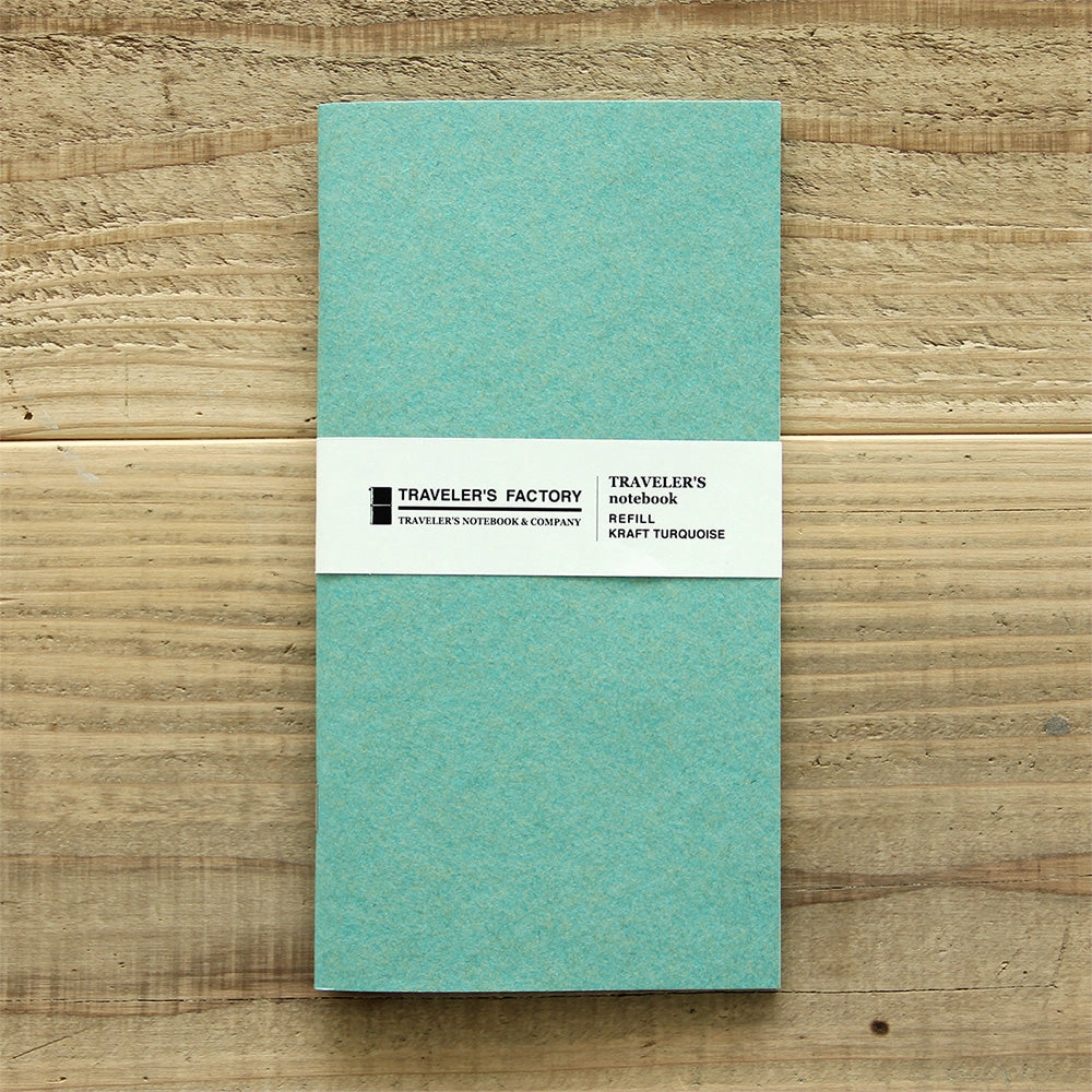 single nonslip Traveler'S Factory Partner Shop Regular Size Turquoise Kraft Paper Notebook