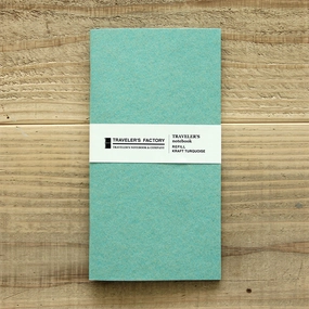 single nonslip Traveler'S Factory Partner Shop Regular Size Turquoise Kraft Paper Notebook