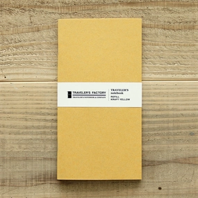 Traveler'S Factory Partner Shop Regular Size Yellow Kraft Paper Notebook metal waterproof