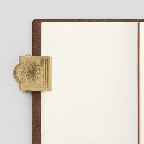 Traveler'S Notebook Brass Notebook Clip- Airplane Logo everyday retro