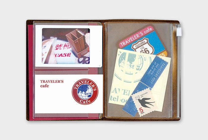 bronze vivid Traveler'S Notebook Refill- Passport Size-  Zipper Pocket