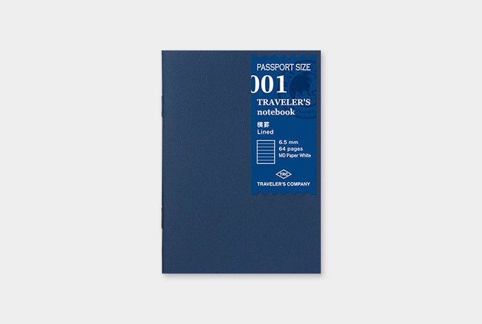 Traveler'S Notebook Refill-Passport Size- Lined Notebook glass