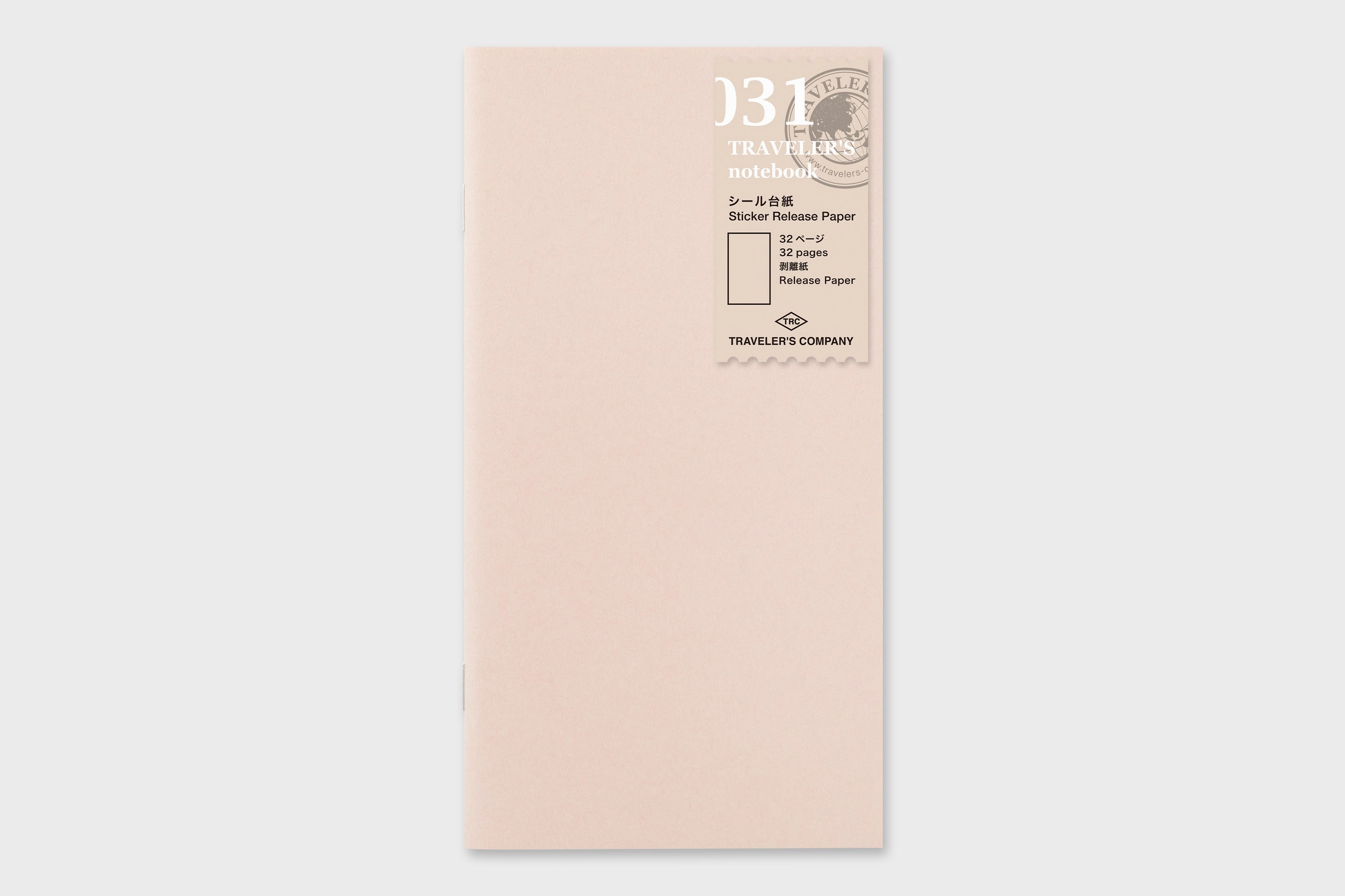 cotton Traveler'S Notebook Sticker Release Notebook- Regular Size