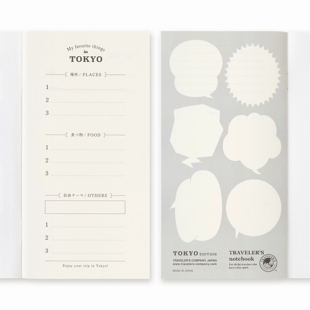 lightweight Traveler'S Notebook Tokyo Edition Refill Postcard