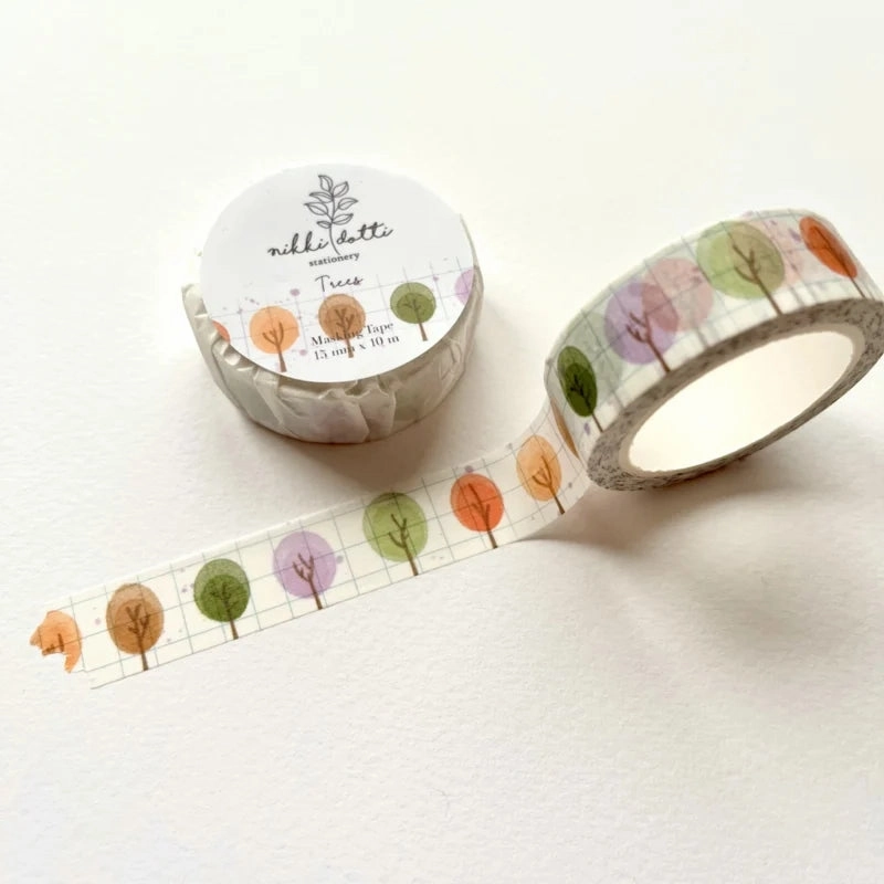 matte special Tree Washi Tape