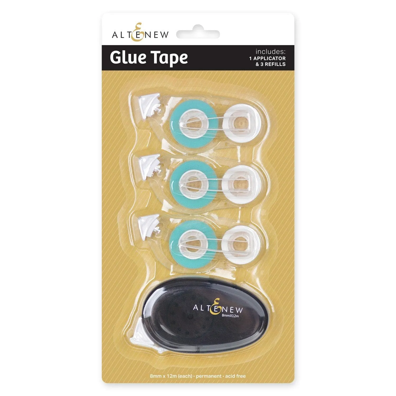 Glue Tape & 3 Refills Set resilient bundle