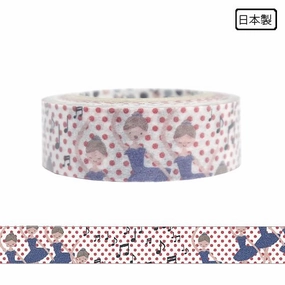Ballet Ballerina Polka Dot Washi Tape ? Shinzi Katoh Design wide