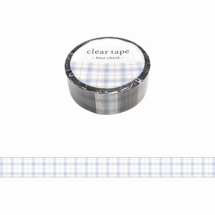 fiber budget Blue Check Clear Pet Tape Mind Wave