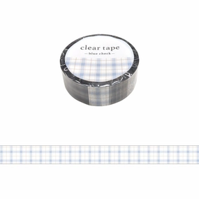 fiber budget Blue Check Clear Pet Tape Mind Wave