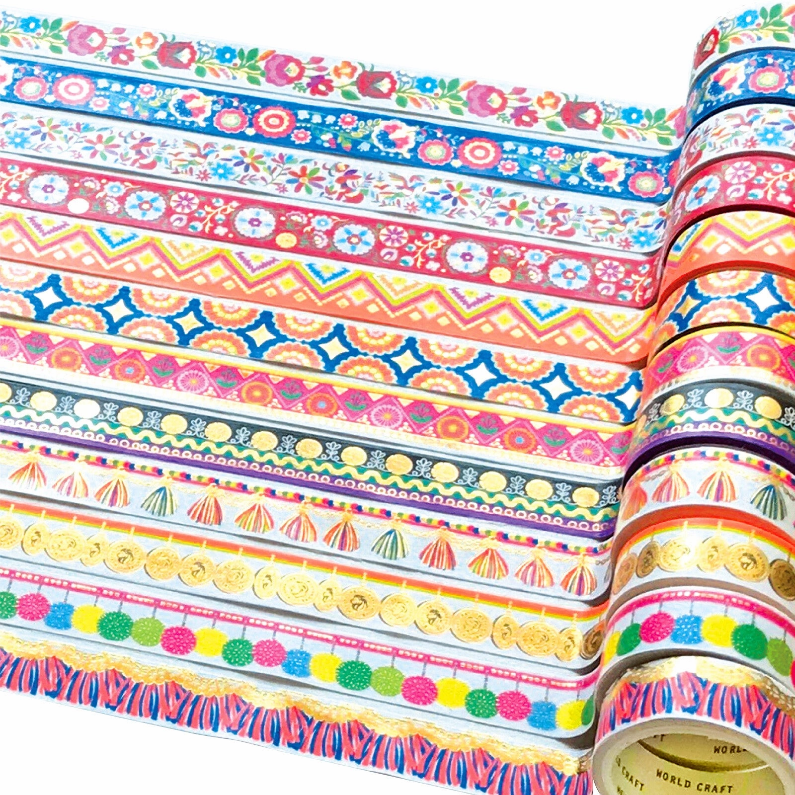 compact narrow Coin Fringe Washi Tape Foil