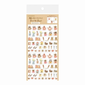 strong boxed Furukawashiko Daily Stickers - Chilled Brown
