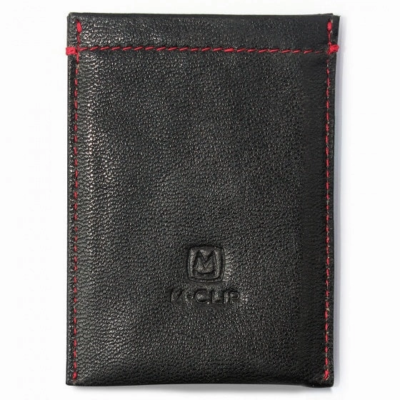M-Clip Black Leather Rfid Case versatile
