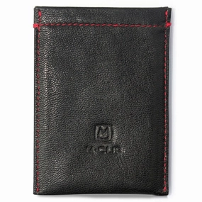 M-Clip Black Leather Rfid Case versatile