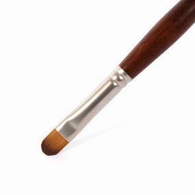 Prescision Aqua Synthetic Paintbrushes - Filbert synthetic springloaded