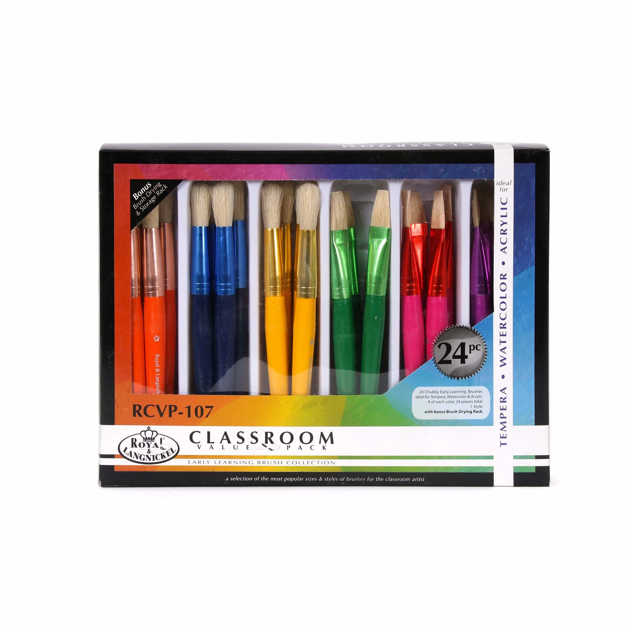 synthetic professional Set Of 24 Paintbrushes