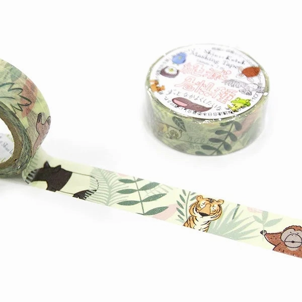 essential Tropical Animals Endangered Species Washi Tape