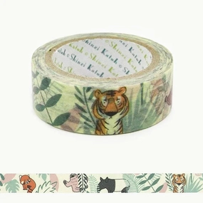 Tropical Animals Endangered Species Washi Tape rugged