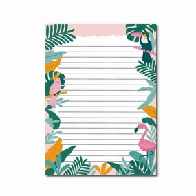 manual sleek Tropical Summer Notepad A5