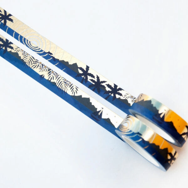 sleek Tropical Sunset Washi Tape