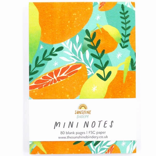 foldable wrapped Tropicana Oranges Notepad Mini Notes A7