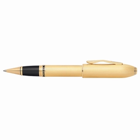 Cross Peerless 125 23K Heavy Gold Plate Rollerball Pen slim solid