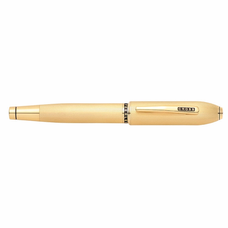 vegan Cross Peerless 125 23K Heavy Gold Plate Rollerball Pen