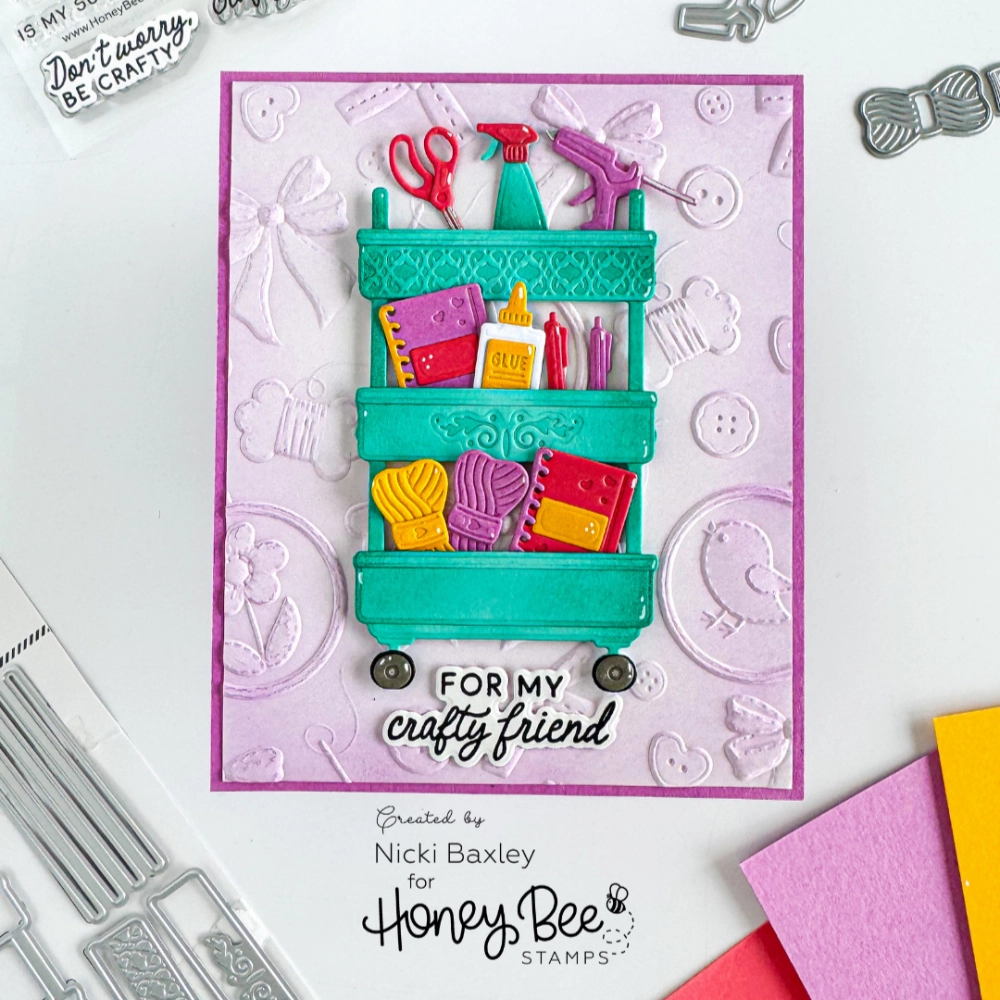 Don'T Worry, Be Crafty - 4"X4" Stamp Set multipack