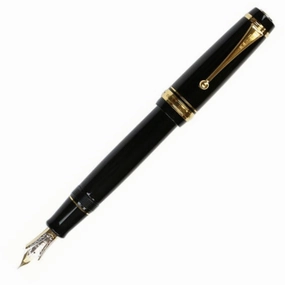 Pilot Custom Urushi Black Fountain Pen short