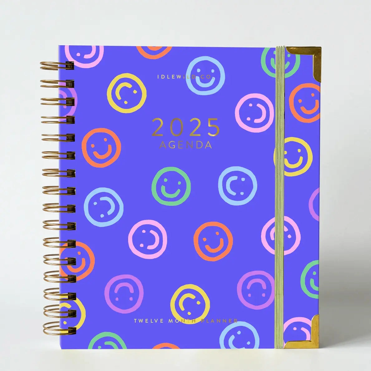 Twelve Month 2025 Spiral Yearly Planner economical